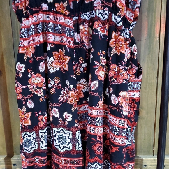 Liberty Love Black and Red Jumpsuit Romper Adjustable Straps - Picture 11 of 12